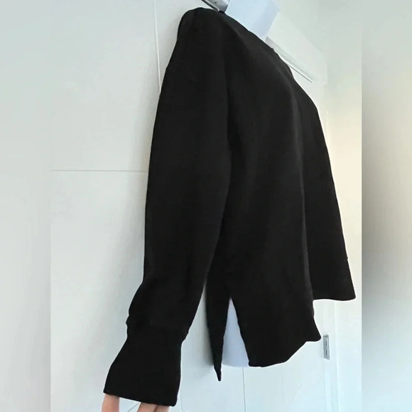 Kersh/ Black pullover crew neck sweater/  Side slits/ Size US XL - Picture 10 of 10